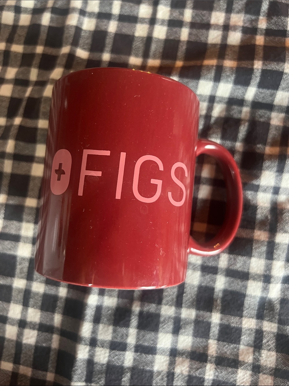 FIGS coffee mug.